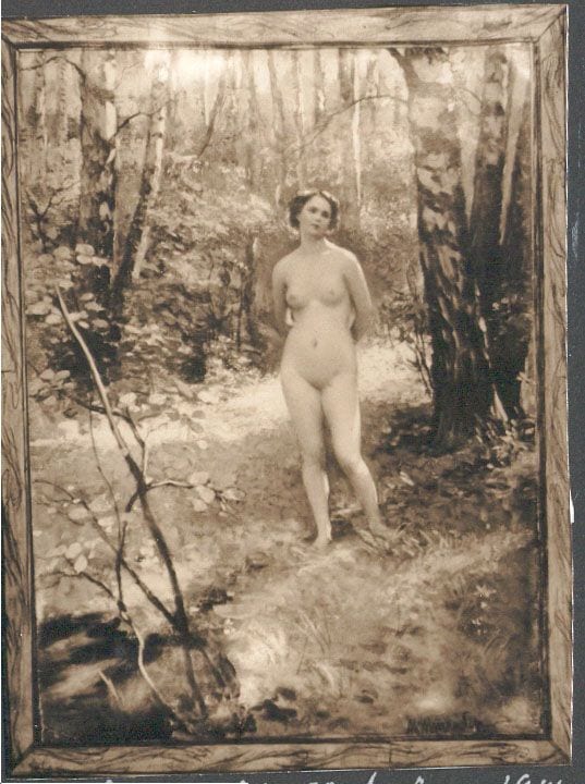 Historical photograph of On A Hot Summer Day, 1914 from the family album