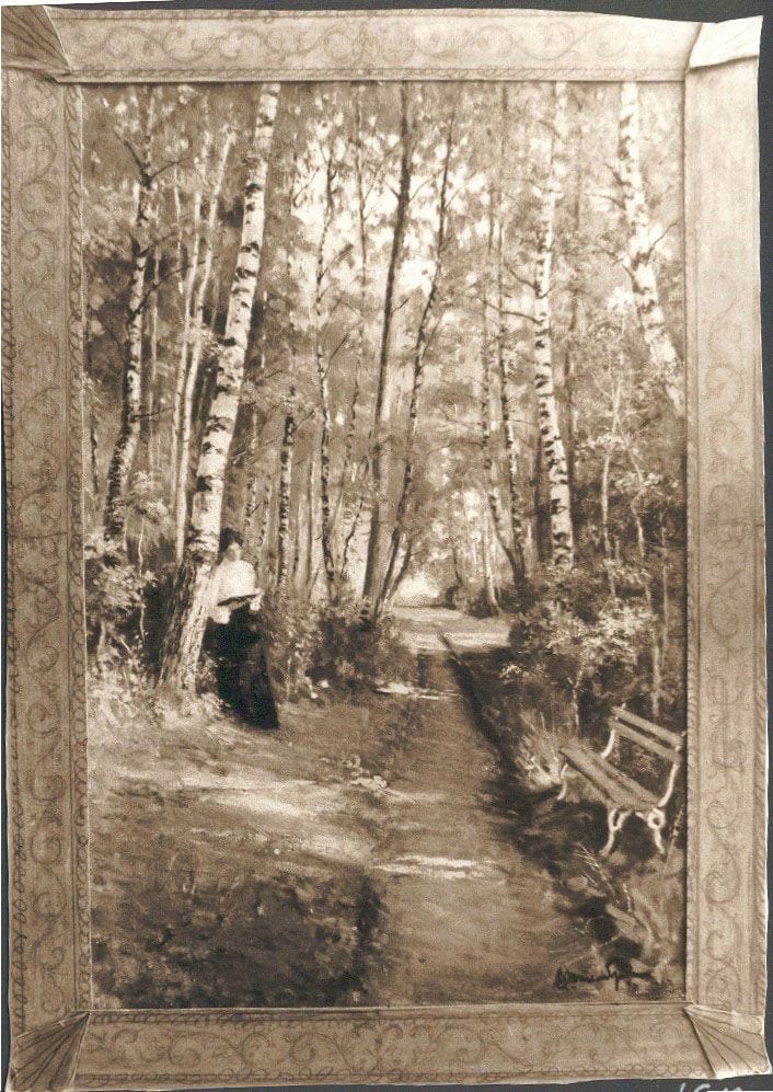 Historical photograph of The Farthest Walk In the Park, 1903 from the family album