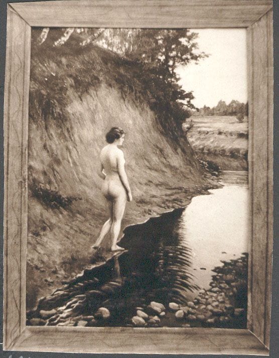 Historical photograph of By the Brook, 1914 from the family album
