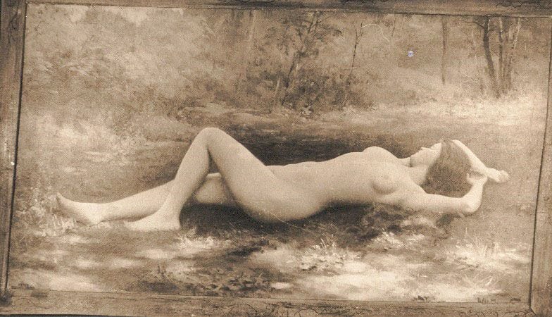 Historical photograph of Sunbath, 1907 from the family album