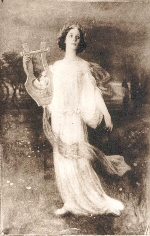 Historical photograph of Anna Pavlova, 1909 from the family album