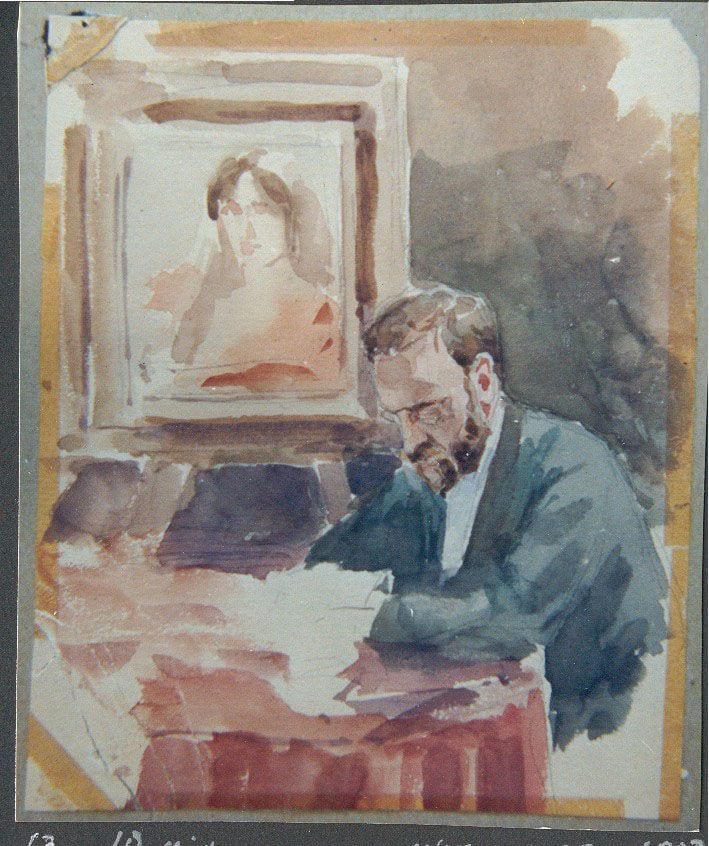 Historical photograph of Ten Minute Sketch, 1903 from the family album