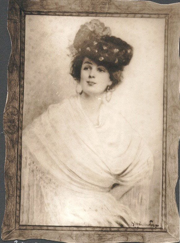 Historical photograph of A Spanish Girl, 1911 from the family album