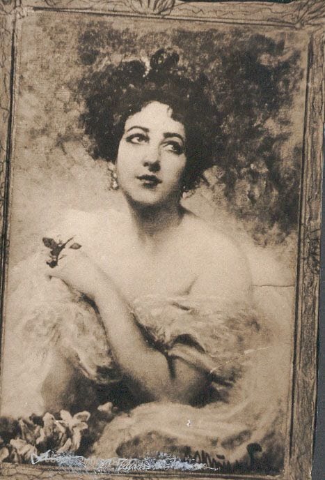 Historical photograph of An Actress, 1899 from the family album