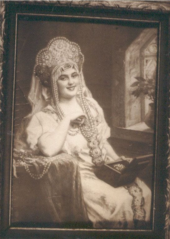 Historical photograph of A Coquette, 1915 from the family album