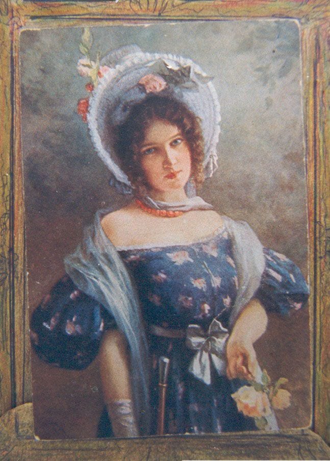 Historical photograph of Emilia Medtner (Metner), 1908 from the family album