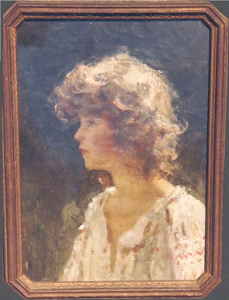 Historical photograph of Young Girl From Lubanovo, 1886 from the family album