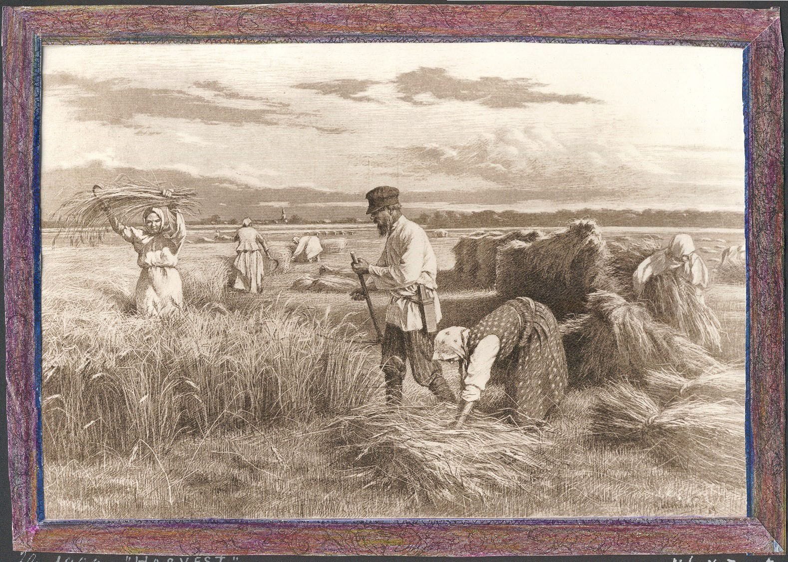 Historical photograph of Harvest, 1889 from the family album