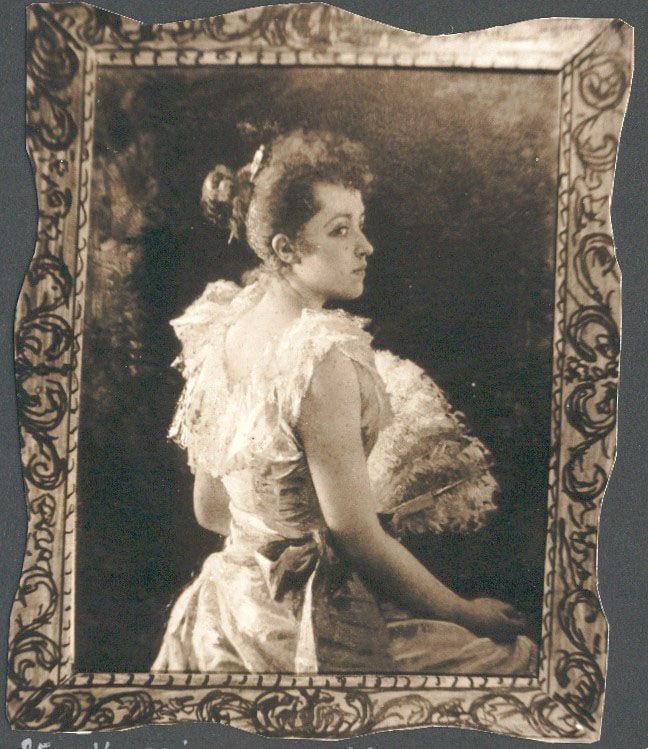 Historical photograph of Ms. Vostriakova, 1896 from the family album