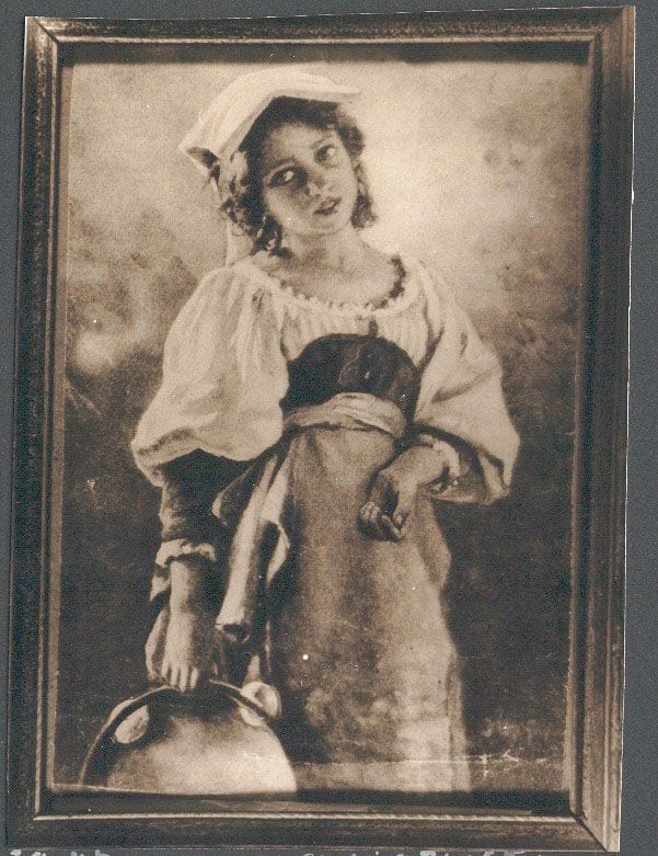 Historical photograph of Donnez 'Please give me something' from the family album