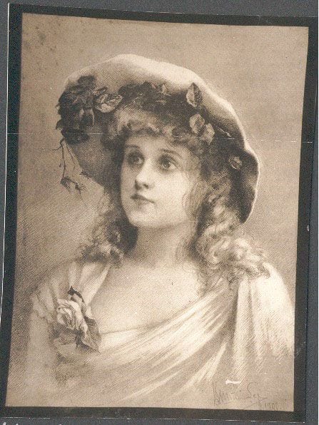Historical photograph of An Actress, 1890 from the family album