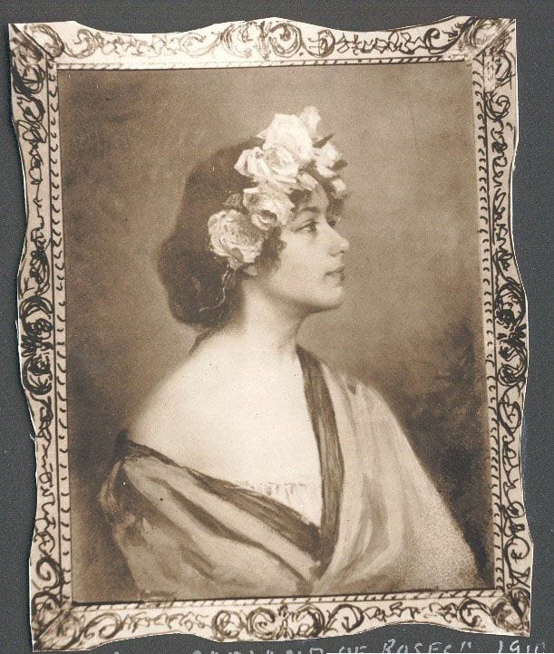 Historical photograph of In a Garland of Roses, 1910 from the family album