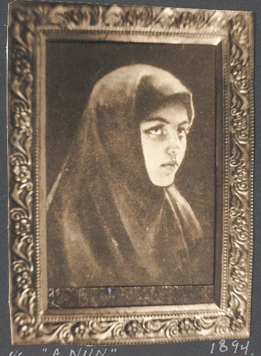 Historical photograph of A Nun, 1894 from the family album