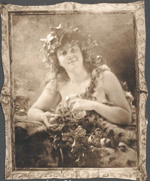 Historical photograph of Bacchante, 1905 from the family album