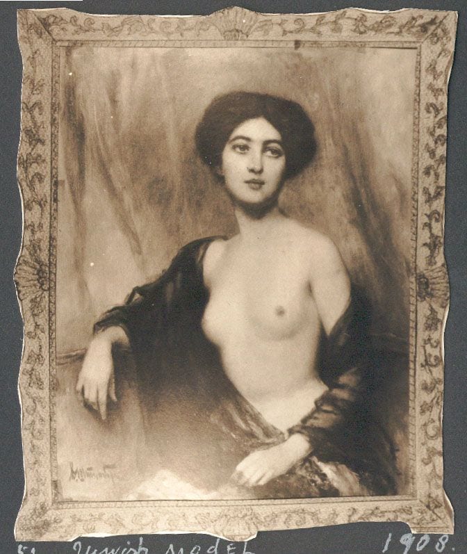 Historical photograph of Jewish Model, 1908 from the family album