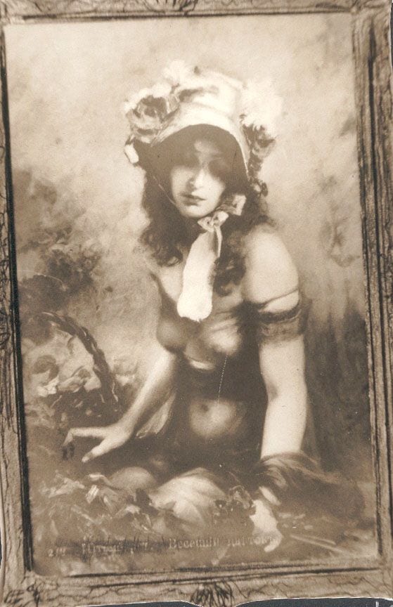 Historical photograph of Melancholy, 1905 from the family album