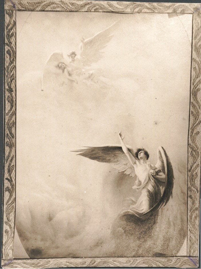 Historical photograph of Demon and Tamara, 1904 from the family album