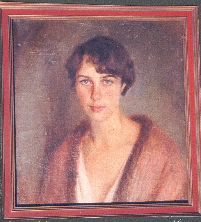 Historical photograph of Nadia's Last Portrait, 1920 from the family album