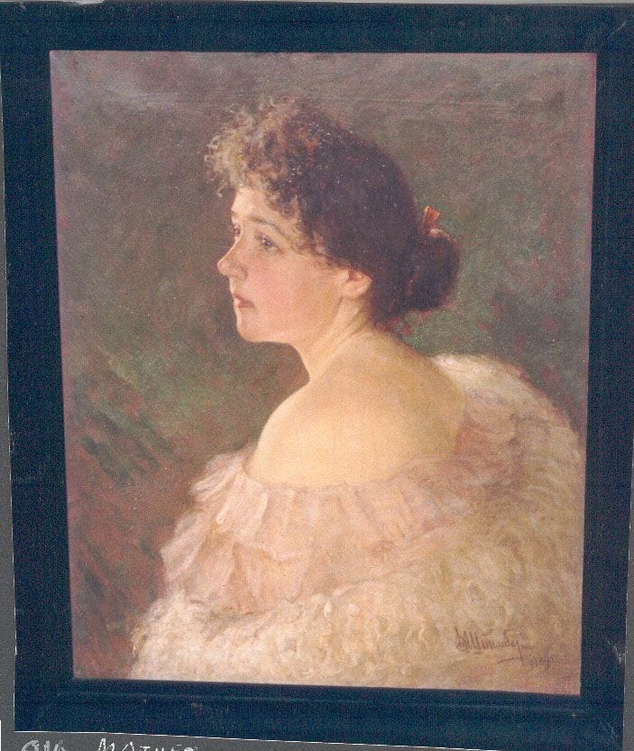 Historical photograph of Nadja Gregorgrievsky, Artists wife, 1895 from the family album