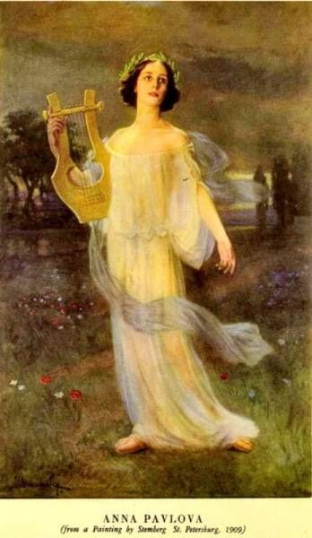 Postcard of Anna Pavlova, 1909