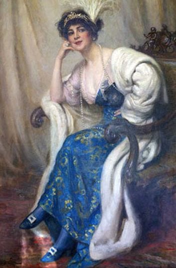 Ganna Walska-McCormick, 1912, painting by Victor Stember