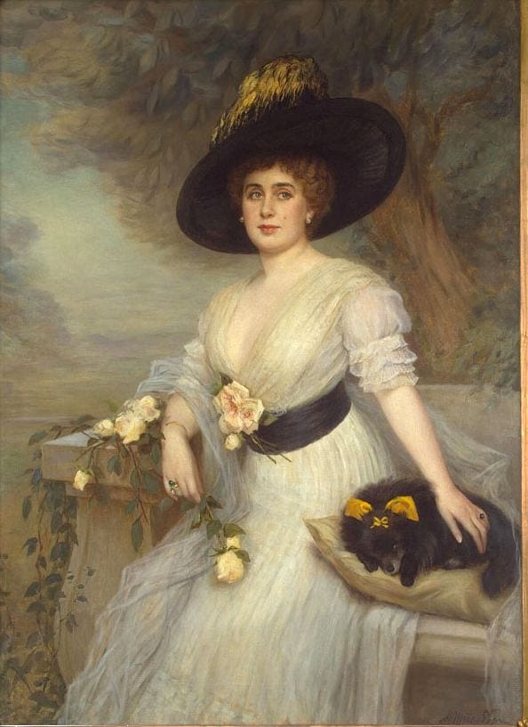 Baroness D.E. Graevenitz, 1912, painting by Victor Stember