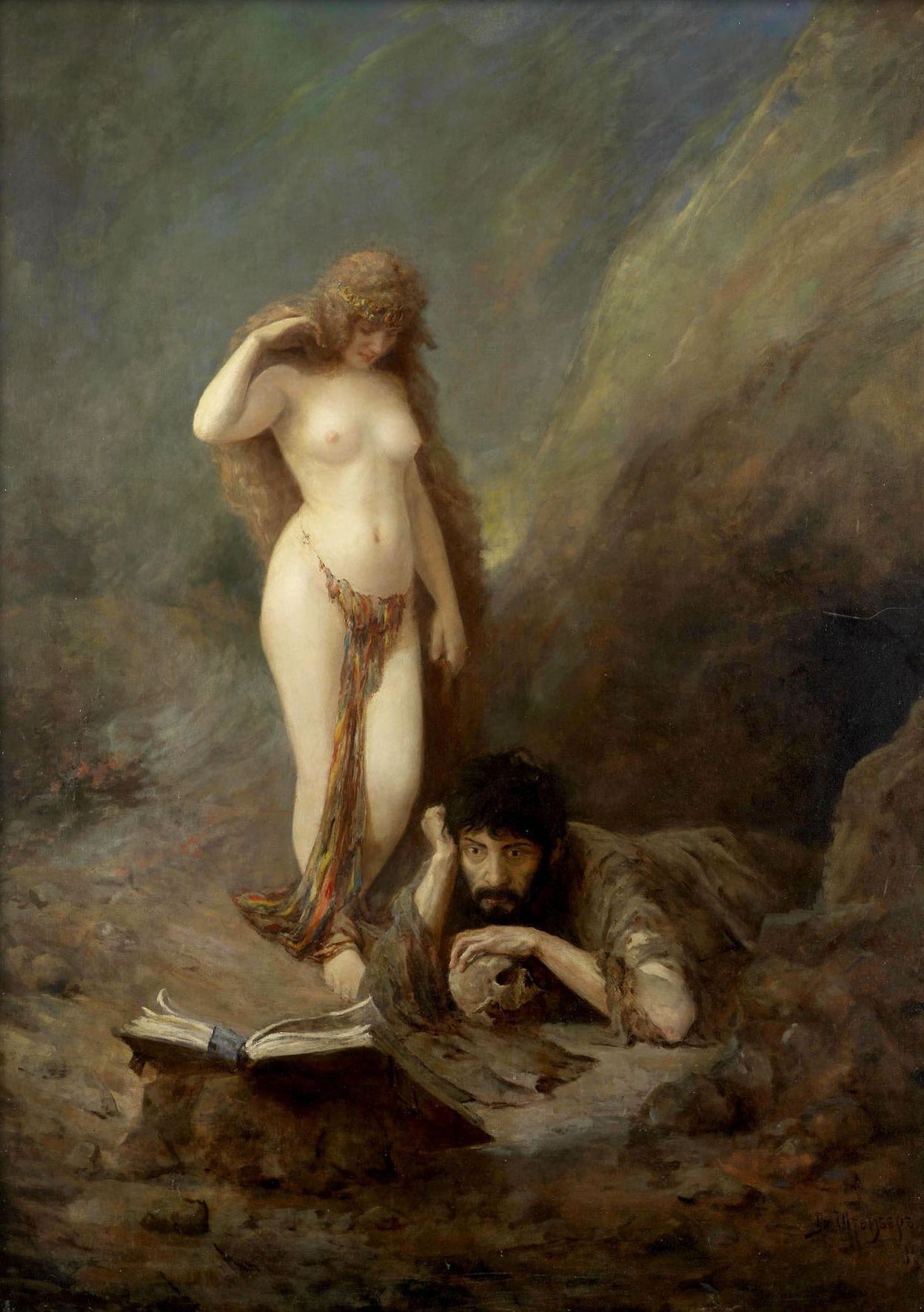 The Temptation of St. Hilarion, 1894, painting by Victor Stember