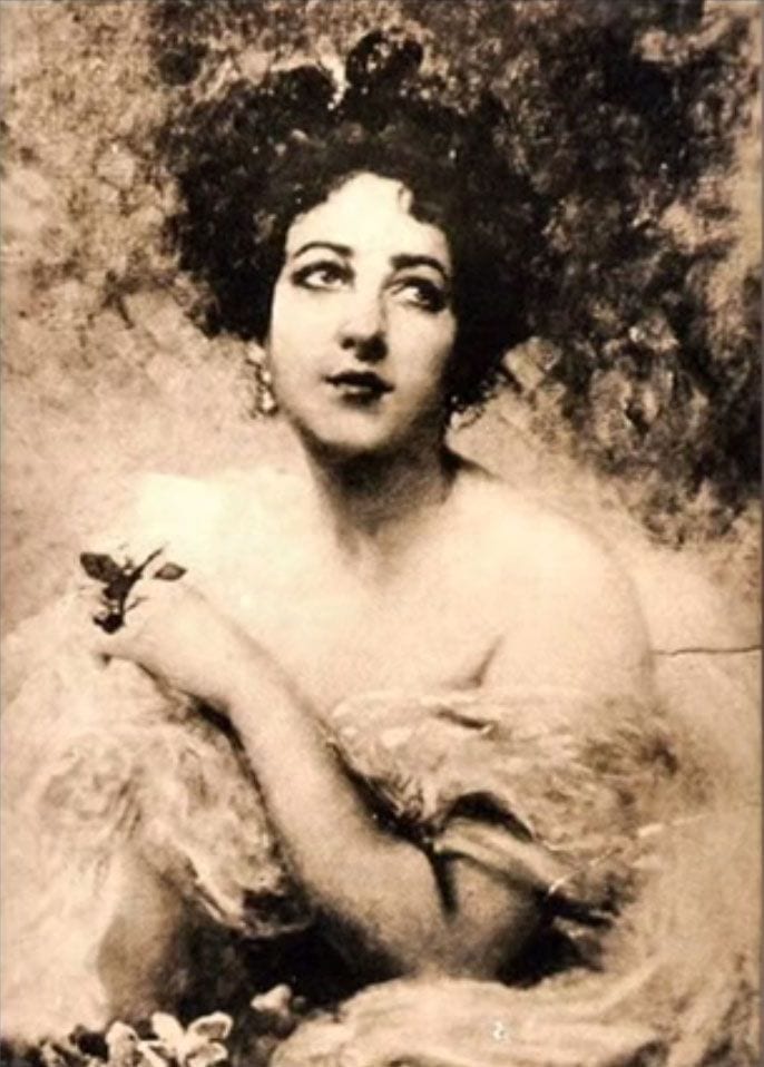 An Actress, 1899, painting by Victor Stember