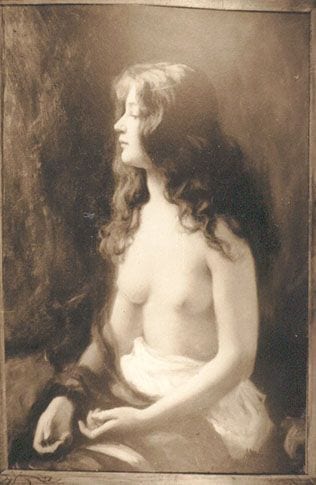 A Profile, 1906, painting by Victor Stember