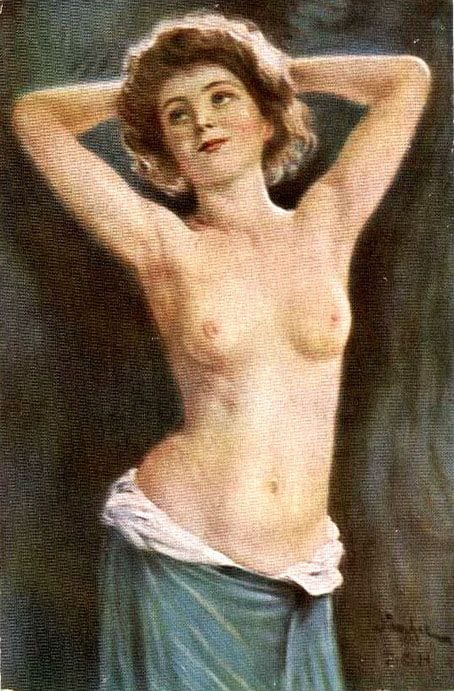 A Model, 1905, painting by Victor Stember