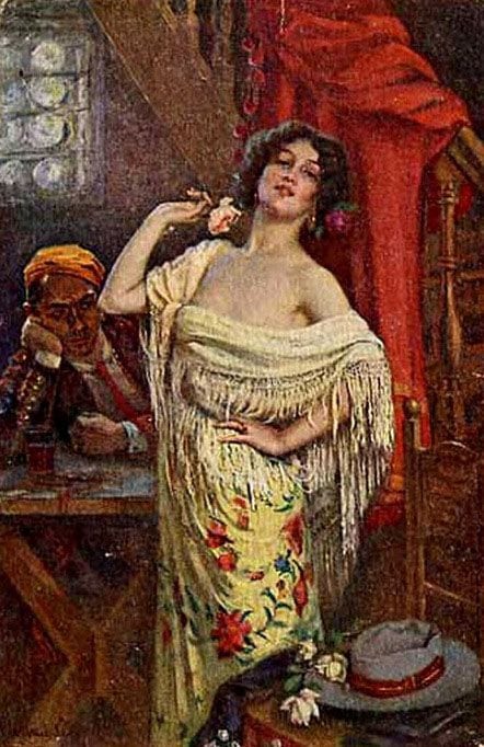 Carmen, 1909, painting by Victor Stember
