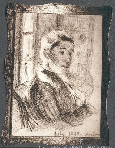 Mama, One Month Before My Birth, 1890, painting by Victor Stember
