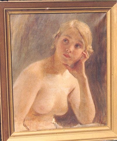 A Blonde, 1917, painting by Victor Stember