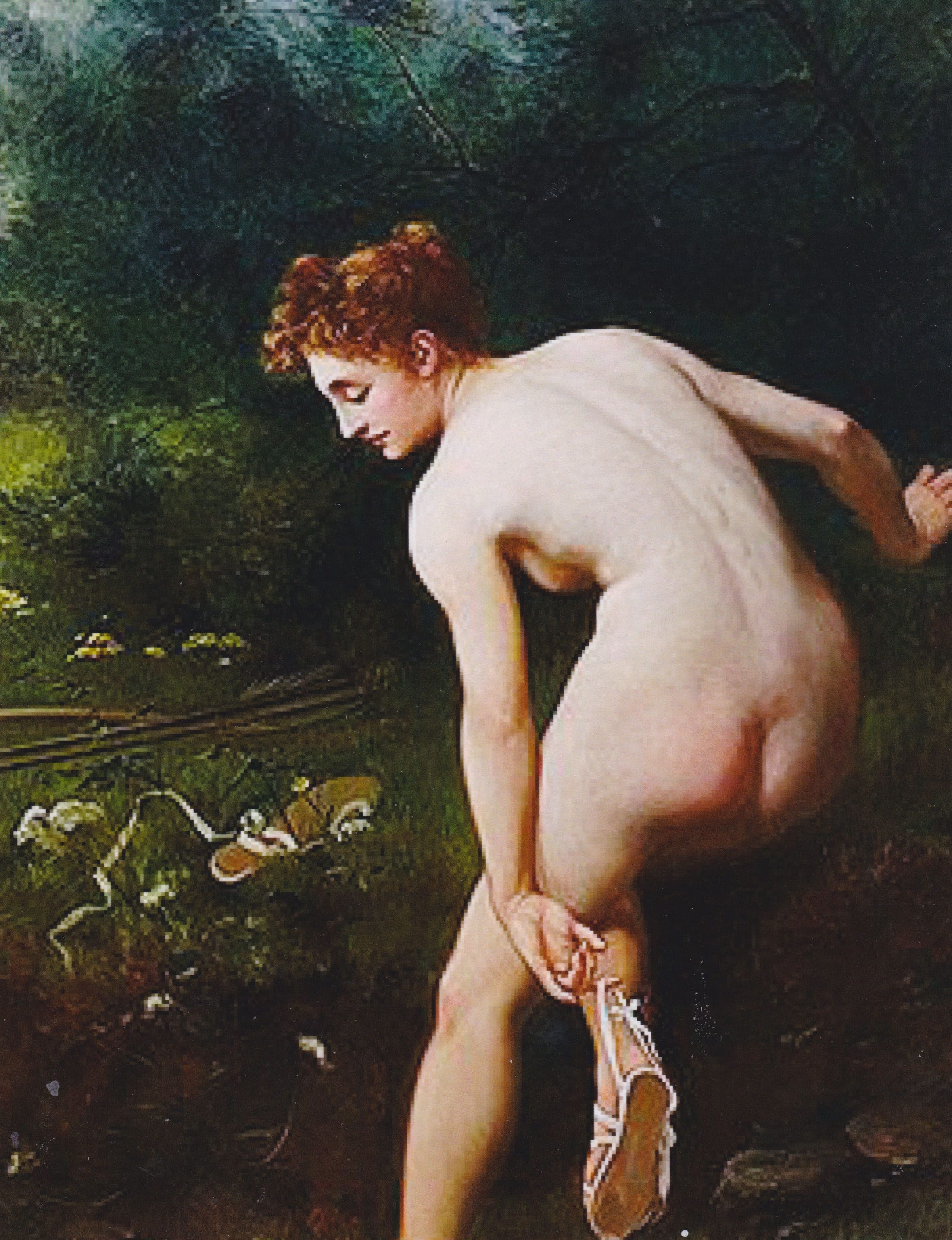 Naked Beauty By A Forest, 1901, painting by Victor Stember