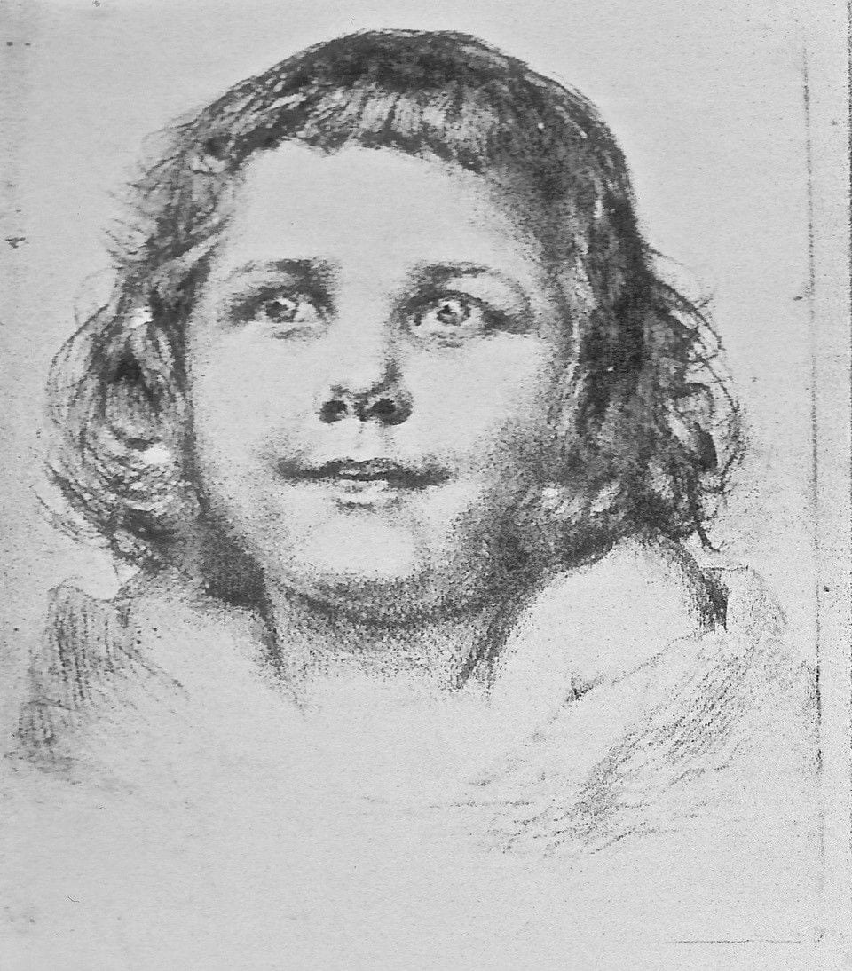 Head of Nadja, 1896, painting by Victor Stember