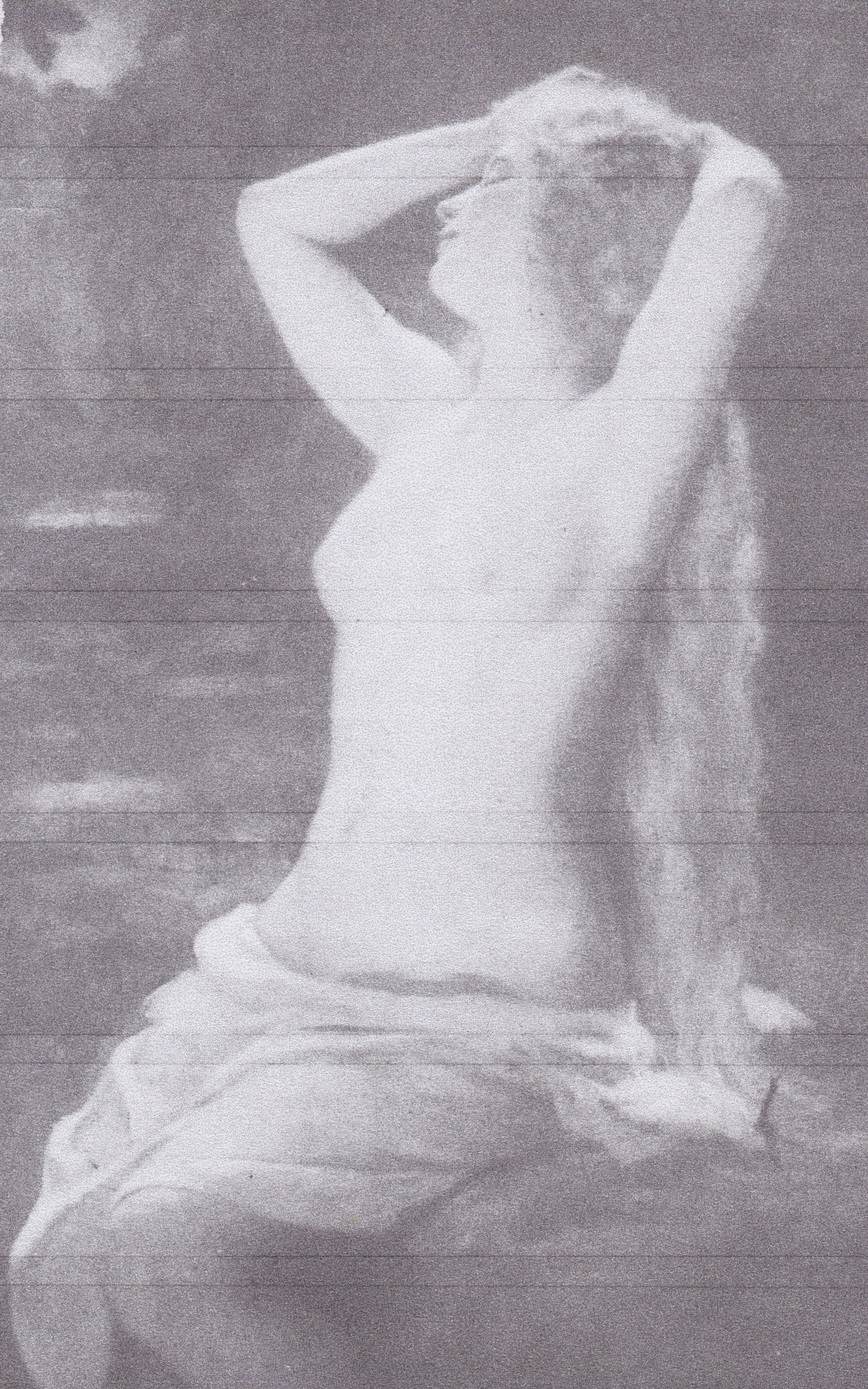 Nude in Lily Pond, painting by Victor Stember