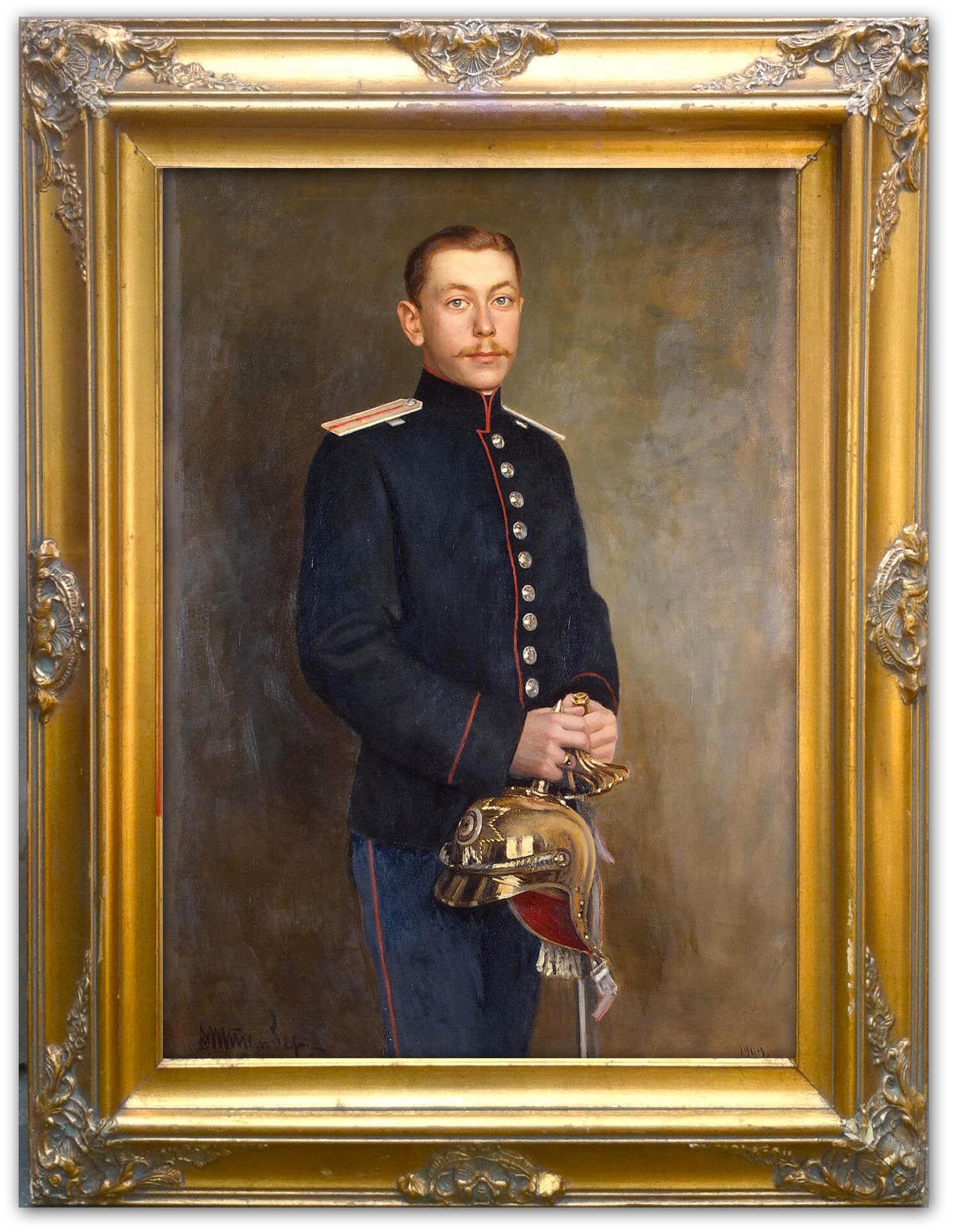 Count D. A. Sheremetev, Cornet of the Horse Guards Regiment, 1909, painting by Victor Stember