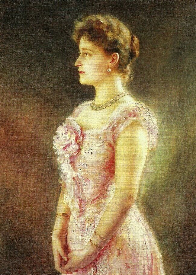 Portrait of Grand Duchess Elizaveta Feodorovna, 1901, painting by Victor Stember