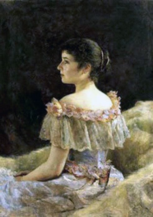 Margarita Kirillovna Morosova, painting by Victor Stember