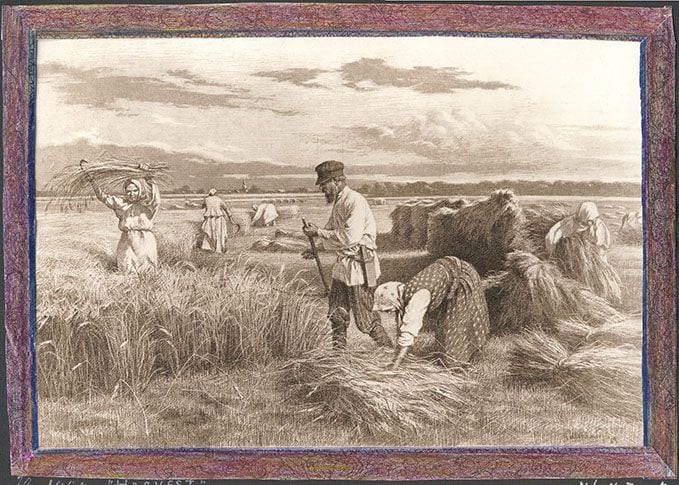 Harvest, 1889, painting by Victor Stember