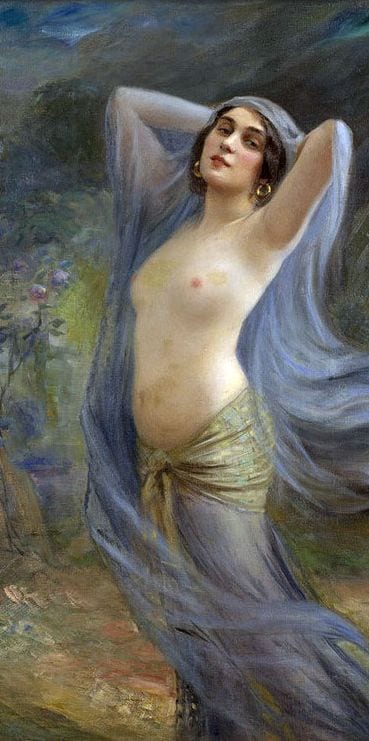 A Nymph, painting by Victor Stember