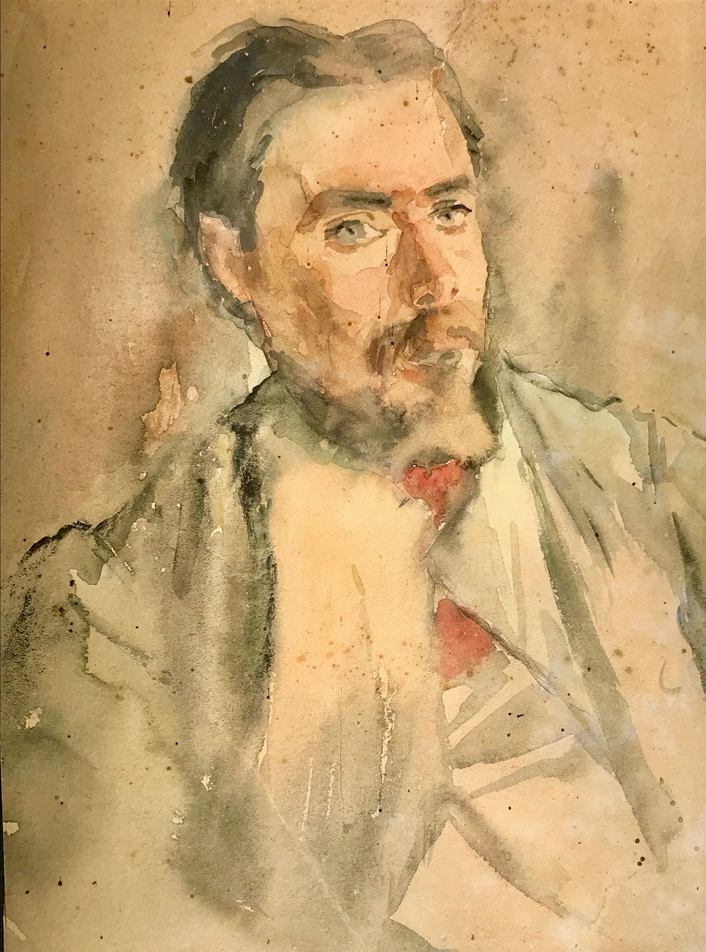 Watercolor of a Man, painting by Victor Stember