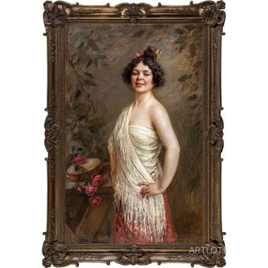 Portrait in the Style of Carmen, painting by Victor Stember