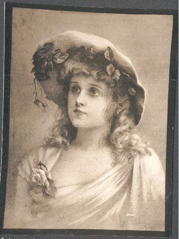 An Actress, 1890, painting by Victor Stember