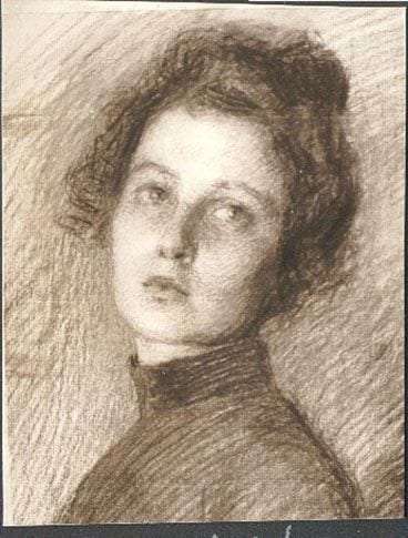 Model, 1896, painting by Victor Stember