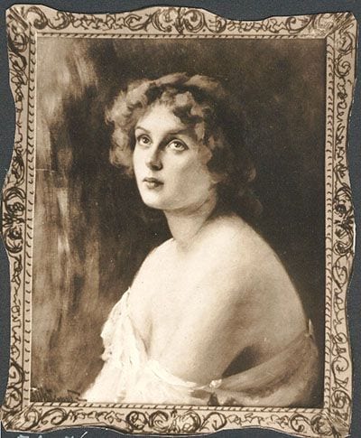Head of a Young Girl, 1909, painting by Victor Stember