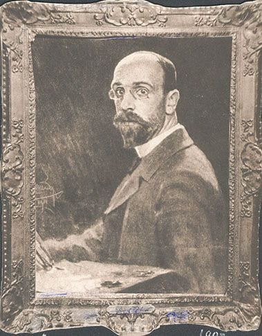 Victor Stember - Self Portrait, 1907, painting by Victor Stember