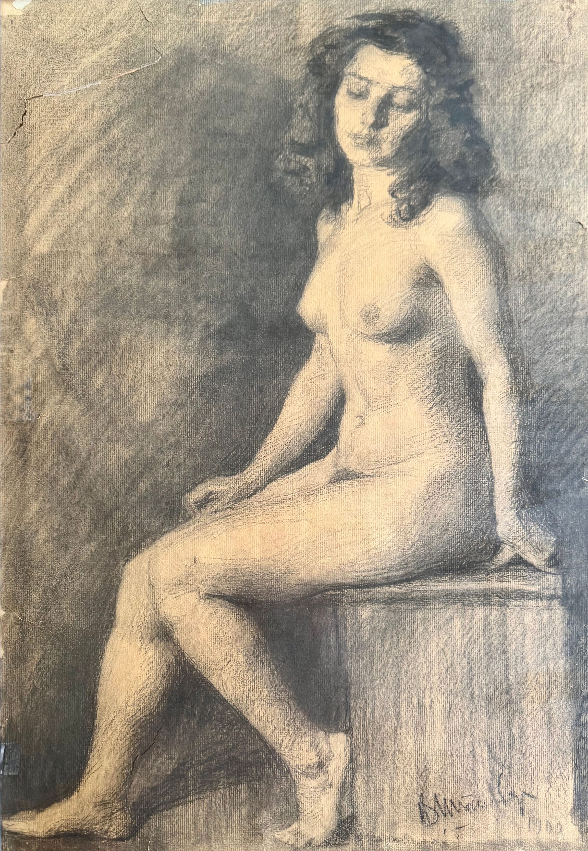 Model, 1894, painting by Victor Stember