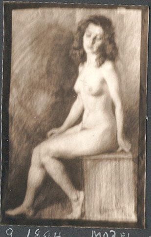 Model, 1894, painting by Victor Stember