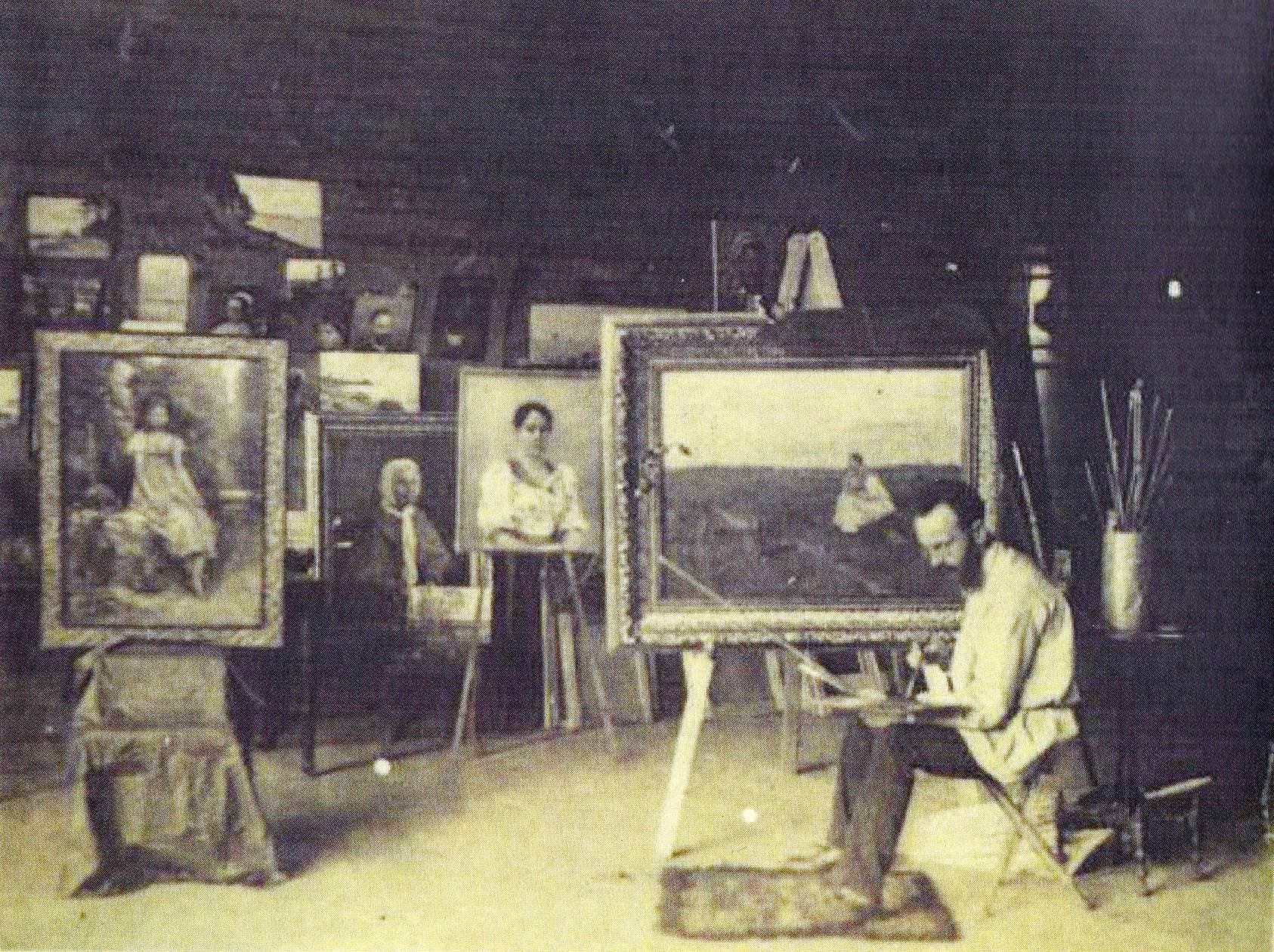 1889: Lubanovo near Moscow; family estate of Great Grandmother Apuhtina (the artists wife's family)
